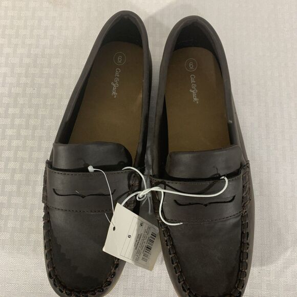 Cat & Jack Brown Loafers Samuel Size 6 Boys Girls Slip On - Picture 6 of 6